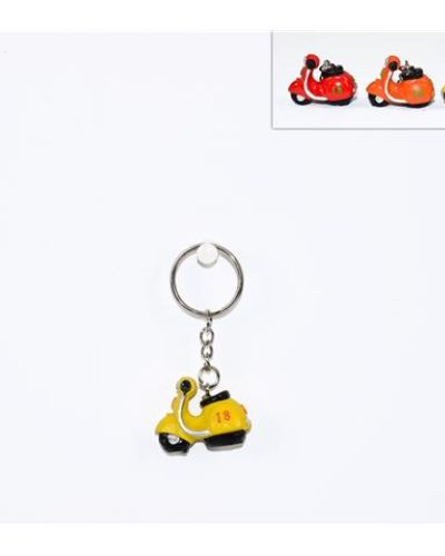 PORTACHIAVI MOTOCICLETTA COLORATA 4 ASS