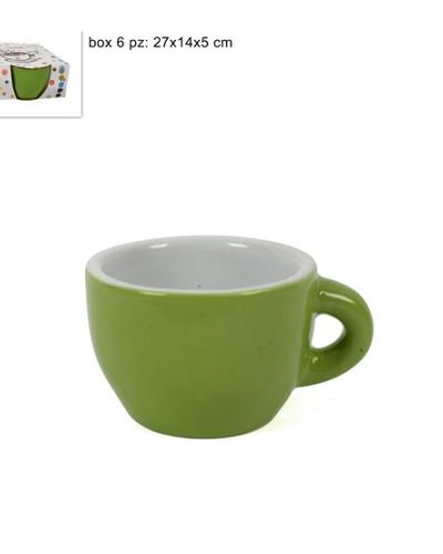 TAZZINE CAFFE' 6PZ VERDI