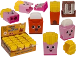 Gomma e doppio temperino "patatine fritte"