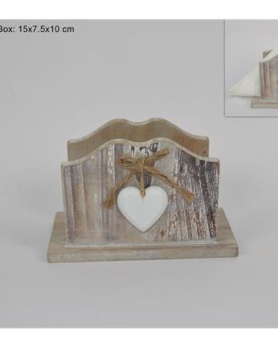 PORTATOVAGLIOLI IN LEGNO NATURALE 14X9