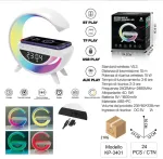 ALTOPARLANTE CON RICARICA WIRELESS E LUCE LED