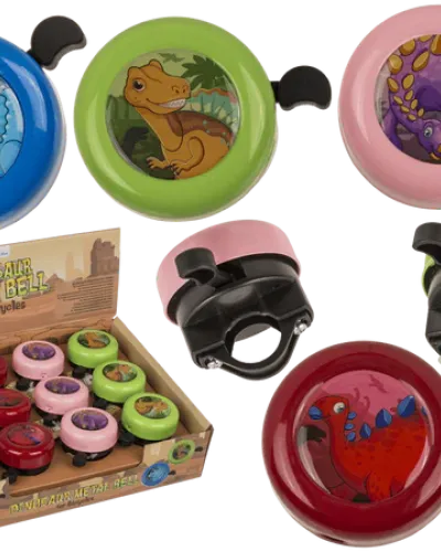 Campanello in metallo per biciclette, dinosauro