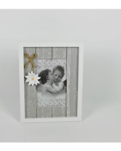 PORTAFOTO LEGNO C/FIORE 10X15