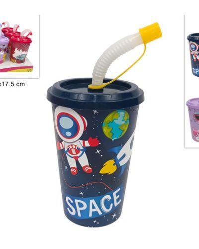 BICCHIERE 400 ML CON CANNUCCIA IN DISPLAY